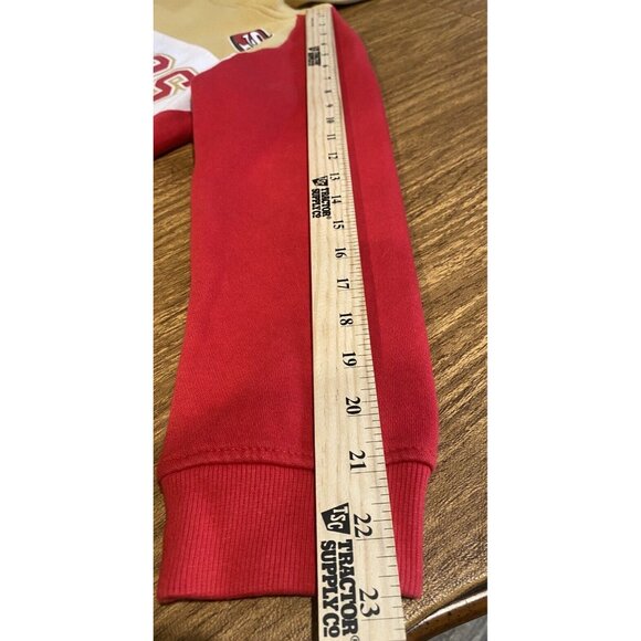 San Francisco 49ers Hoodie Sweatshirt Youth Medium Red NFL Team Apparel - Picture 9 of 12